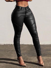 High Waist PU Fitting Leggings Pants