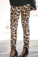 Leopard Printed Basic Pants
