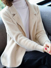 Turn-down Collar Imitated Mink Wool Woman Short Coats