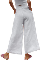 Linen loose new cotton trousers ladies trousers long pants