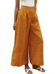 Linen loose new cotton trousers ladies trousers long pants