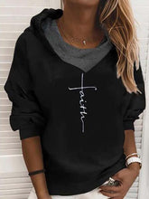 Letter Hoodie Long Sleeve Casual Sweatshirt