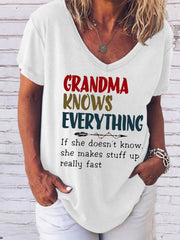 Grandma Knows Everything Women's T-Shirt