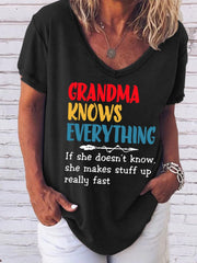 Grandma Knows Everything Women's T-Shirt