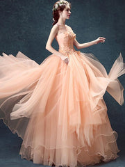 Flowers Eugenia Contrast Solid Color O-Neck Sleeveless Long Evening Dresses