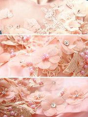Flowers Eugenia Contrast Solid Color O-Neck Sleeveless Long Evening Dresses