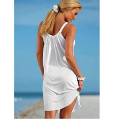 Summer Plus Vest Casual Shift Dresses