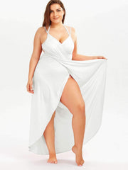 Fashion Summer Sexy Plus Cover up Vest Vacation Dresses
