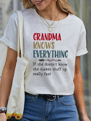 Grandma Knows Everything Women's T-Shirts