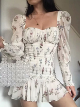 Floral Elastic Drape Tee Shift Dresses
