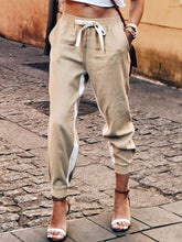 Khaki Casual Cotton Pants