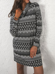 High neck women bohemia style fashion bodycon Dresses