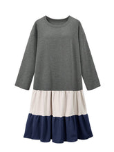 Khaki Polyester Casual Crew Neck Dress