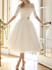 Girlish Sweetness Off-the-shoulder Evening Dress