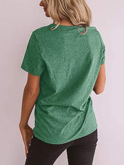 Summer Kiss Lip printed women fashion round neck T-shirts