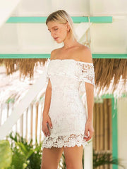 Hollow Strapless Backless Mini Dress