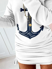 Long Sleeve Sexy Printed Dresses