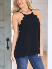 Lace Sleeveless Vest T-Shirts