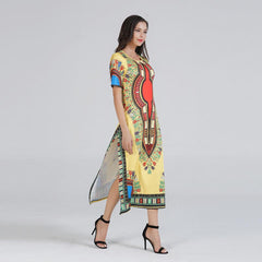 Floral Short sleeve Maxi Dresses Pants Suits