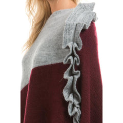 Knit Tassels Cape Lace coat