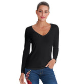 94% Cotton Casual Long Sleeve Tees
