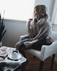 Turtle Neck Plain Basic Sweaters