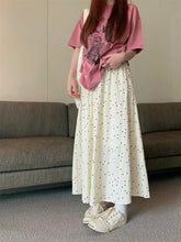 Polka Dot Vintage A-line Sweet Long Skirt