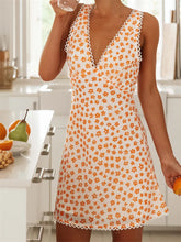 Vintage Floral Print A-Line Casual Tank Beach Mini Dresses