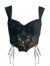 Bustiers Corsets Push Up Floral Embroidery Mesh See Through Camisole Y2K Spaghetti Strap Slim Tops Crop Top