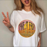 Female Top Fashion Tee Love Heart New Style Trend Clothes