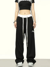 Hippie Y2K Gray Jogger Sports Kpop Harajuku Streetwear Patchwork Pant