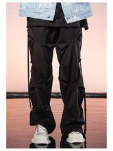 Techwear Hippie Gray Cargo Parachute Y2K Streetwear Oversize Black Mopping Pant