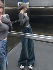 Baggy  Y2K Streetwear Oversize Distressed Wide Leg Denim Pant