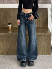 Baggy  Korean Style Distressed Wide Leg Denim Harajuku Pant
