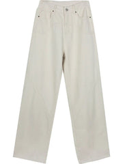 Beige Basic Cargo Y2K Vintage Oversize Loose Pant