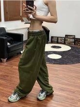 Green Baggy Sweatpants Kpop Korean Oversize 90s Streetwear Pant