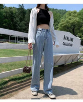 Denim Harajuku Streetwear Quality Right Broek 's Jeans