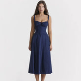 Elegant Lace-up High Split Long Lace Dress