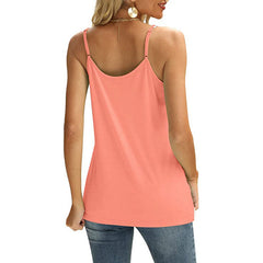 V neck lace design women summer shirts plain vests