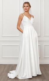 Temperament Solid Color Evening Dress