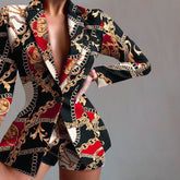 Slim Short Blazer Pants Two-pieces