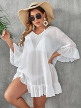 Knitted Mesh Bikini Beachwear Cover Up Plus Size Swimsuit