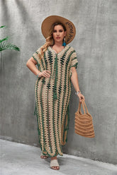 Bikini Cover-up Long Dress Female Robe Plus Size Swimsuit