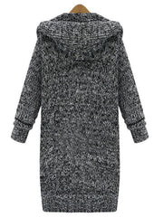 Hooded With Pockets Sweater Coat Cardigans Outerwear