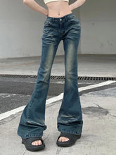Cyber Y2K Grunge Fairycore Denim Trousers for