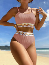 Pleated Halter Brazilian Bikini Basic Swimsuit