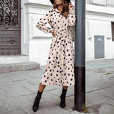 Vintage Wedding Party Short Sleeve Midi Dress