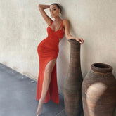 Summer Bodycon Dress Solid Color Dress