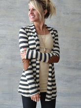 Striped Long Sleeve Cardigans