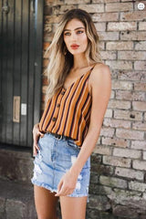 Stripe Single breasted Vests